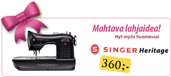 singer heritage musta tarjous ompelukone